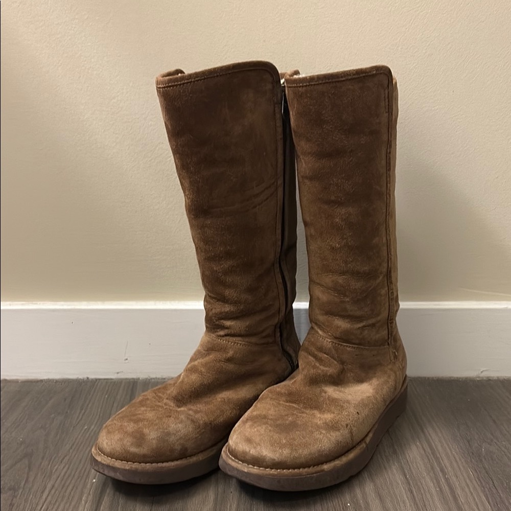 UGG Brown Suede Knee-High Boots